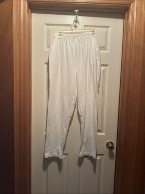 White Stag /Women’s White Elastic-Waist Track Pants